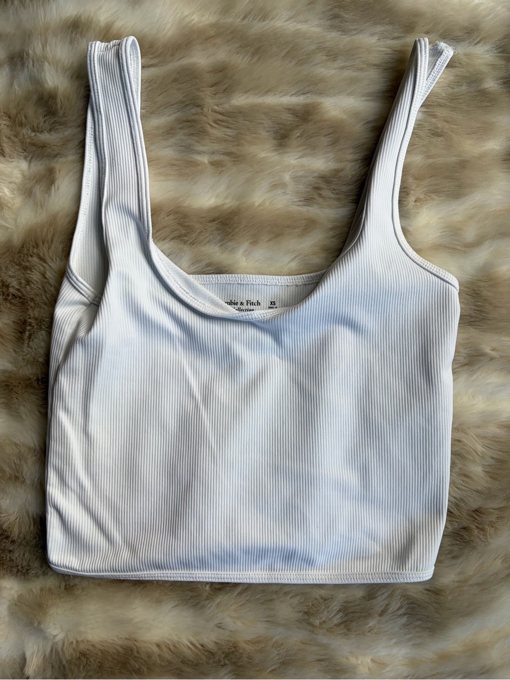 White Abercrombie crop tank